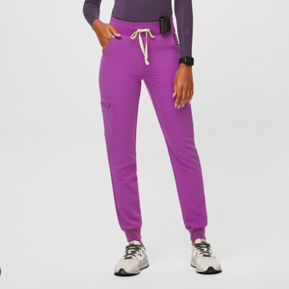 FIGS Limited Edition Purple Jolt Color Zamora Jogger Scrub Pants